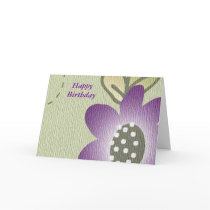 Happy Birthday Greeting Card - Floral