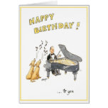 Happy birthday greeting card for music lovers cards