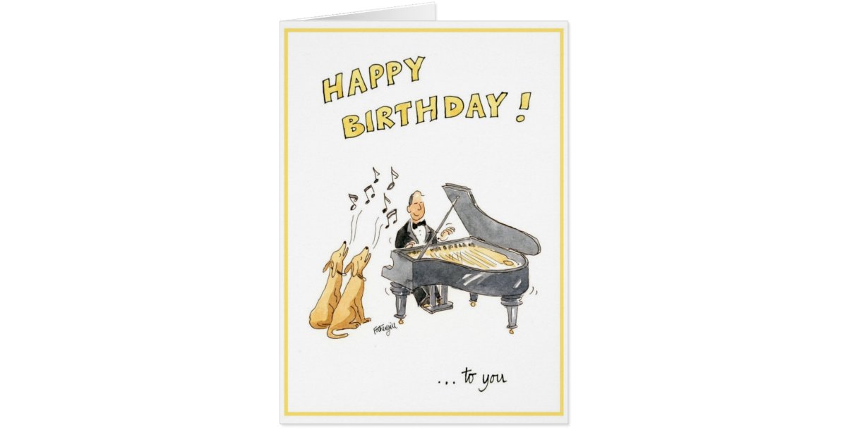 Happy birthday greeting card for music lovers | Zazzle