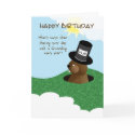 Happy Birthday Groundhog Day Feb 2nd cards