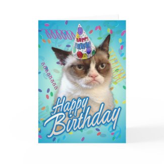 Happy Birthday Grumpy Cat Greeting Cards