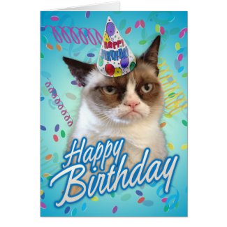 Happy Birthday Grumpy Cat Greeting Cards