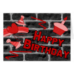 Happy Birthday Grunge Graffiti Set Cards