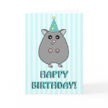 Happy Birthday Hamster Greeting Card