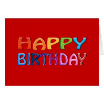 Happy Birthday - Happy Colourful Greeting Cards