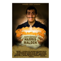 "Happy Birthday Harris Malden" Poster posters