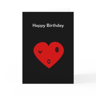 Happy Birthday Heart card