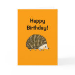 Happy birthday! (hedgehog) cards