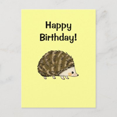 Happy Birthday Hedgehog