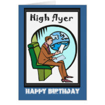 Happy Birthday, High flyer Greeting Card