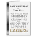 Happy Birthday Husband Card