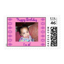 Happy Birthday, I'm 2-Personalized Stamp! stamps