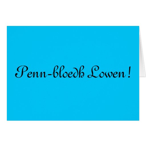 Happy Birthday in Cornish! Card Zazzle