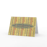 Happy Birthday in Czech, Stripes and Flowers Greeting Cards