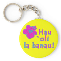 Happy Birthday In Hawaiian Key Chain