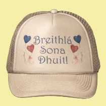 Happy Birthday! in Irish Gaelic hats