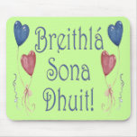 Happy Birthday! in Irish Gaelic Mouse Mat