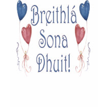 Happy Birthday! in Irish Gaelic t-shirts by irishcountry Happy Birthday! in Irish Gaelic t-shirts