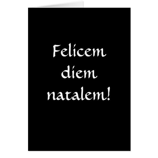 Happy Birthday in Latin Card Zazzle