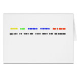 "Happy Birthday" in Morse Code Card or Greeting cards