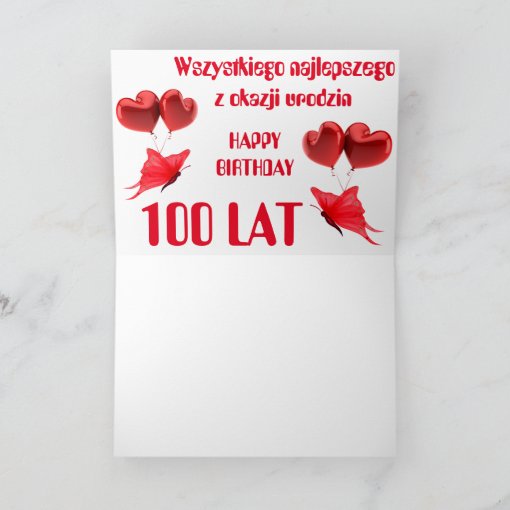 Happy Birthday In Polish Card Zazzle