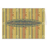 Happy Birthday in Polish, Stripes and Flowers Card