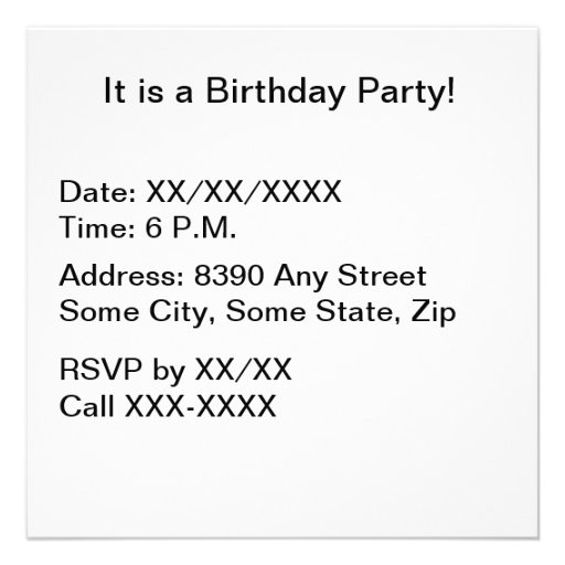 Happy Birthday in the Sand Personalized Invites