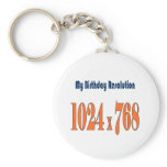 Happy birthday invitation keychains