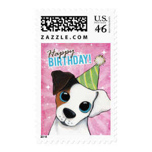  Birthday Party on Happy Birthday Jack Russell Party Dog Greeting Card   Zazzle Co Uk