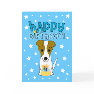 Happy Birthday Jack Russell Terrier Greeting Card