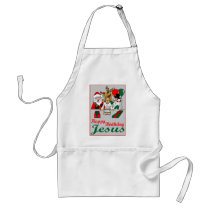 Happy Birthday Jesus aprons