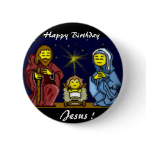 Happy Birthday, Jesus ! buttons