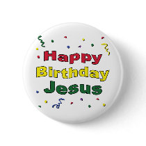 Happy Birthday Jesus buttons