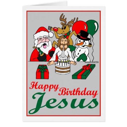 Happy Birthday Jesus Card Zazzle 0120