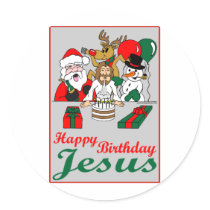 Happy Birthday Jesus stickers