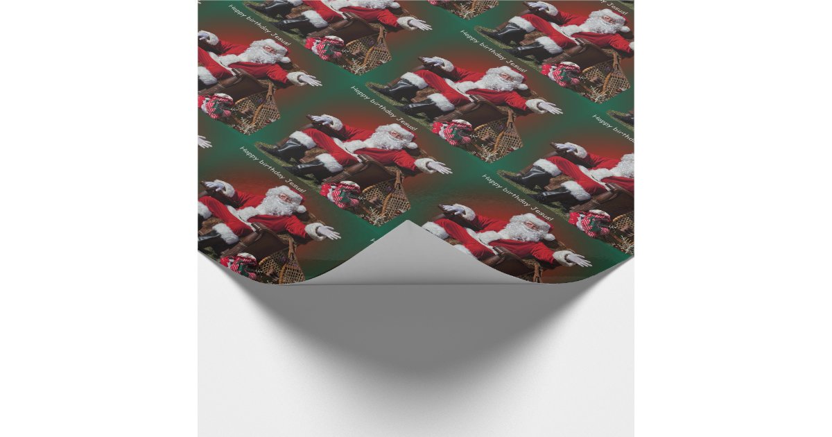 HAPPY BIRTHDAY JESUS WRAPPING PAPER Zazzle