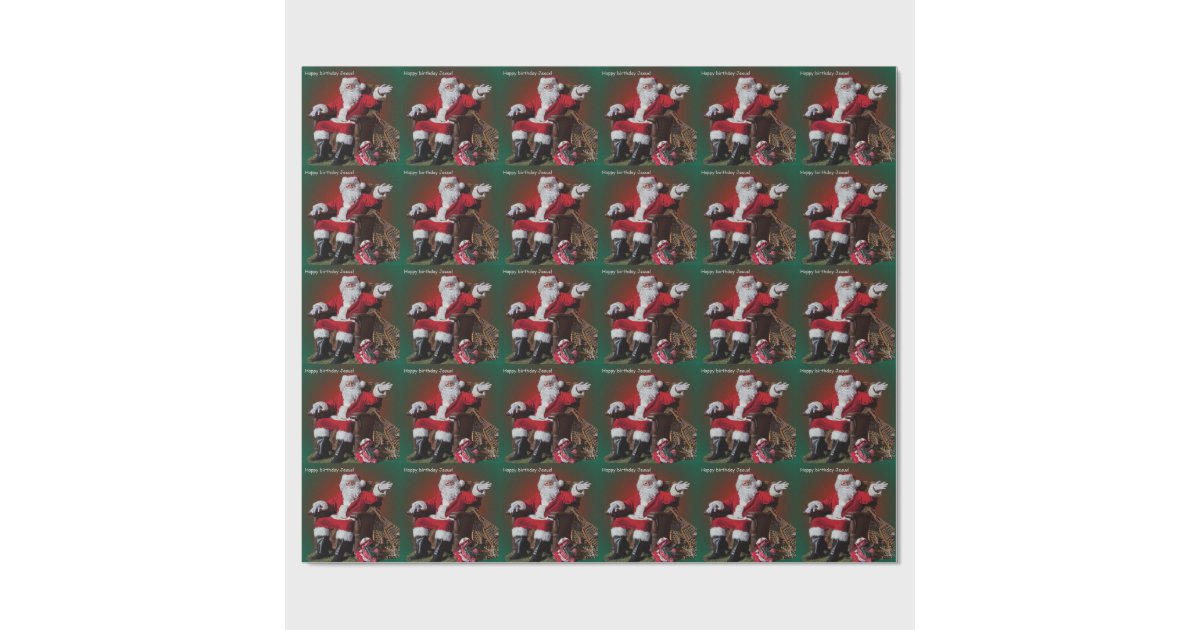 HAPPY BIRTHDAY JESUS WRAPPING PAPER Zazzle