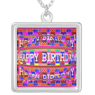 Happy Birthday Jewel zazzle_necklace