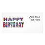 Happy Birthday Kaleidoscope Personalized Photo Card