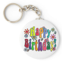 Happy Birthday Key Chain
