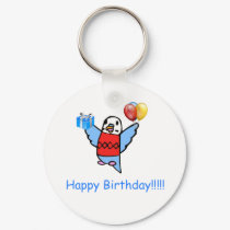 Happy Birthday! keychains by Buddie_the_Budgie Happy Birthday! keychains