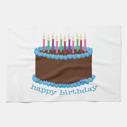 Happy Birthday Kitchen Towels Zazzle