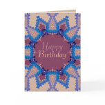 Happy Birthday Lace Star Greeting Card