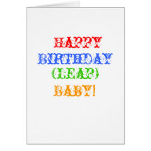 Happy, Birthday, (Leap), Baby! Card