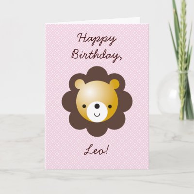 Happy Birthday, Leo! Greeting Card by kristadegroot