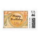 Happy Birthday Leo postage by dndartstudio Happy Birthday Leo postage