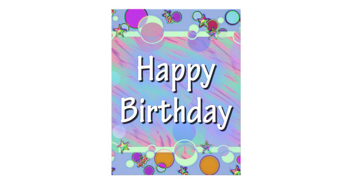 Happy Birthday Letterhead Zazzle