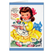 Happy birthday little girl! greeting card