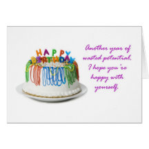 Happy Birthday, Loser Cards