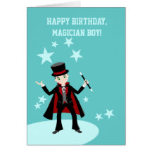 Happy Birthday,magician boy! Greeting Card